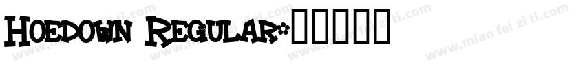 Hoedown Regular字体转换
